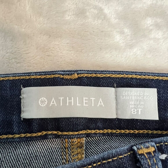 Athleta Jeans Womens 8 Tall Blue Denim Sculptek Ultra Skinny High Rise 511195-00 - Picture 4 of 14